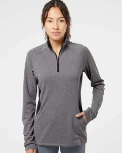 Adidas A281 - Women's Lightweight Quarter-Zip Pullover